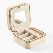 Boite à Bijou Tissu Beige - Pour Famille - Histoire d'Or