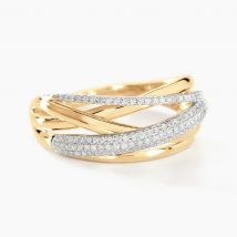 Bague Elodea Or Jaune Diamant - Pour Femme - Pierre en Diamant de forme Ronde - Histoire d'Or