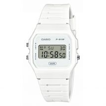 Montre Casio Collection - Boîtier Blanc - Cadran Noir - Bracelet Blanc - Mécanisme en Quartz - Pour Famille - Histoire d'Or