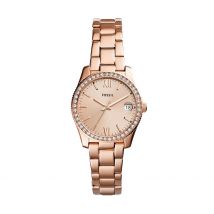 Montre Fossil Scarlette Rose - Boîtier Rose - Cadran Rose - Bracelet Rose - Mécanisme en Quartz - Pour Femme - Histoire d'Or
