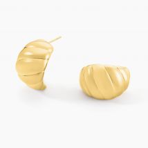 Boucles D'oreilles Puces Dieppe Acier Jaune - Pour Femme - Histoire d'Or