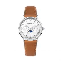Montre Herbelin Inspiration Blanc - Boîtier Blanc - Cadran Blanc - Bracelet Marron - Mécanisme en Quartz - Pour Homme - Histoire d'Or