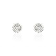 Boucles D'oreilles Veronick Or Jaune Diamant - Pour Femme - Pierre en Diamant de forme Ronde - Histoire d'Or