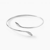 Bracelet Jonc Maisha Argent Blanc - Pour Femme - Histoire d'Or