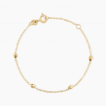 Bracelet Chaine Boules Alternees Or Jaune - Pour Enfant - Histoire d'Or