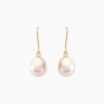 Boucles D'oreilles Pendantes Baroque Or Jaune Perle De Culture - Pour Femme - Pierre en Perle de culture de forme Baroque - Histoire d'Or