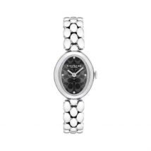 Montre Coach Sammy Noir - Boîtier - Cadran Noir - Bracelet Argenté - Mécanisme en Quartz - Pour Femme - Histoire d'Or