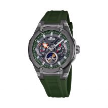 Montre Lotus Vortex Gris - Boîtier Gris - Cadran Gris - Bracelet Vert - Mécanisme en Quartz - Pour Homme - Histoire d'Or