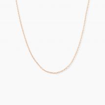 Chaîne Igoa Maille Forçat Diamantee Or Rose - Pour Femme - Histoire d'Or