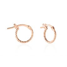 Créoles Valentine Argent Rose - Pour Femme - Histoire d'Or