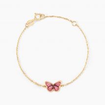 Bracelet Sulivia Papillon Or Jaune - Pour Enfant - Histoire d'Or