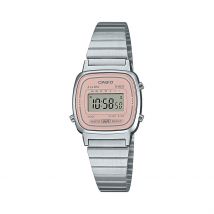 Montre Casio Collection Vintage - Boîtier Blanc - Cadran Rose - Bracelet Argenté - Mécanisme en Quartz - Pour Femme - Histoire d'Or