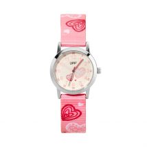 Montre Upp Tutti Coeurly Rose - Boîtier Argenté - Cadran Rose - Bracelet Rose - Mécanisme en Quartz - Pour Enfant - Histoire d'Or