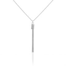 Collier Amaryllis Argent Blanc - Pour Femme - Histoire d'Or