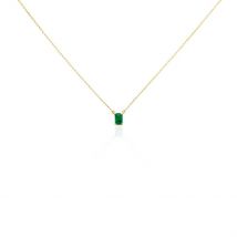 Collier Ethalyn Or Jaune Emeraude - Pour Femme - Pierre en Emeraude de forme Octogone - Histoire d'Or