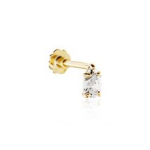 Piercing D'oreille Or Jaune Artemia Oxyde De Zirconium - Pour Femme - Pierre en Oxyde de Zirconium de forme Poire - Motif Goutte - Histoire d'Or