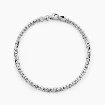 Bracelet Ivy Maille Haricot Or Blanc - Pour Femme - Histoire d'Or