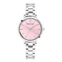 Montre Pierre Lannier Chouquette Rose - Boîtier Blanc - Cadran Rose - Bracelet Argenté - Mécanisme en Quartz - Pour Femme - Histoire d'Or