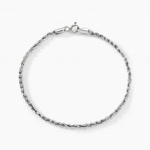 Bracelet Maille Cordelia Or Blanc - Pour Femme - Histoire d'Or