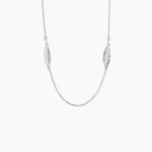 Collier Sautoir Euriell Argent Blanc - Pour Femme - Histoire d'Or