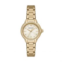 Montre Emporio Armani Doré - Boîtier Jaune - Cadran Champagne - Bracelet Doré - Mécanisme en Quartz - Pour Femme - Histoire d'Or
