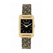 Montre Zadig & Voltaire Noir - Boîtier Jaune - Cadran Noir - Bracelet Bicolore Doré / Noir - Mécanisme en Quartz - Pour Femme - Histoire d'Or