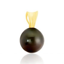 Pendentif Louizon Or Jaune Perle De Culture De Tahiti - Pour Femme - Pierre en Perle tahiti de forme Semi-ronde - Histoire d'Or