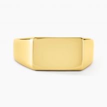 Chevalière Acier Doré Luciano - Pour Homme - Histoire d'Or