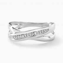 Bague Or Blanc Diamants - Pour Femme - Pierre en Diamant de forme Ronde - Histoire d'Or
