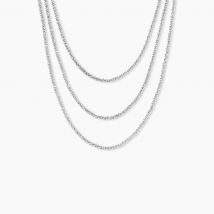 Collier Janelle Argent Blanc - Pour Femme - Histoire d'Or