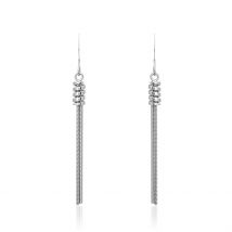 Boucles D'oreilles Pendantes Amaryllis Argent Blanc - Pour Femme - Histoire d'Or