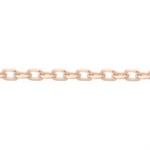 Chaîne Igoa Maille Forçat Diamantee Or Rose - Pour Femme - Histoire d'Or