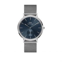 Montre Daniel Wellington Classic Multi-eye Bleu - Boîtier Blanc - Cadran Blanc - Bracelet Argenté - Mécanisme en Quartz - Pour Homme - Histoire d'Or