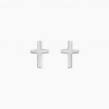 Boucles D'oreilles Puces Ashana Argent Blanc - Pour Femme - Histoire d'Or