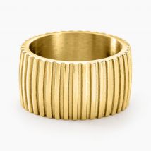 Bague Sicily Acier Doré - Pour Femme - Histoire d'Or