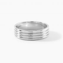 Bague Pulse Argent Blanc - Pour Homme - Histoire d'Or