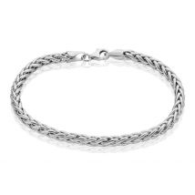 Bracelet Jany Maille Palmier Or Blanc - Pour Femme - Histoire d'Or