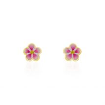 Boucles D'oreilles Puces Syna Fleur Or Jaune - Pour Enfant - Histoire d'Or