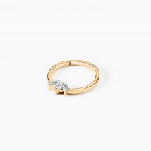 Piercing Evgeniya Or Jaune Diamant - Pour Femme - Pierre en Diamant de forme Ronde - Histoire d'Or