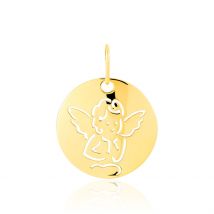 Pendentif Ange Rond Or Jaune - Pour Enfant - Histoire d'Or