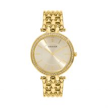 Montre Codhor Celinia Doré - Boîtier Jaune - Cadran Champagne - Bracelet Doré - Mécanisme en Quartz - Pour Femme - Histoire d'Or