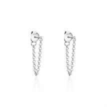 Boucles D'oreilles Pendantes Argent Leent - Pour Femme - Histoire d'Or