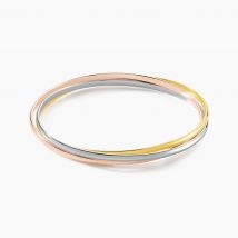 Bracelet Jonc Annie-france Plaqué Or Tricolore - Pour Femme - Histoire d'Or