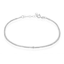 Chaîne De Cheville Marie-nicaise Argent Blanc - Pour Femme - Histoire d'Or