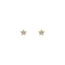 Boucles D'oreilles Puces Chirine Etoile Or Jaune - Pour Enfant - Histoire d'Or