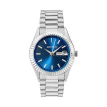 Montre Arctik Episode Bleu - Boîtier Blanc - Cadran Blanc - Bracelet Argenté - Mécanisme en Quartz - Pour Homme - Histoire d'Or
