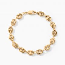 Bracelet Dami Maille Grain De Café Or Jaune - Pour Homme - Histoire d'Or