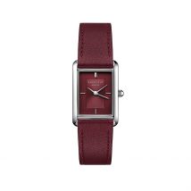 Montre Rosefield Heirloom Bordeaux - Boîtier Blanc - Cadran Rose - Bracelet Bordeaux - Mécanisme en Quartz - Pour Femme - Histoire d'Or