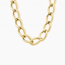 Collier Justinien Acier Doré - Pour Femme - Histoire d'Or