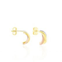 Créoles Igora Or Tricolore - Pour Femme - Histoire d'Or